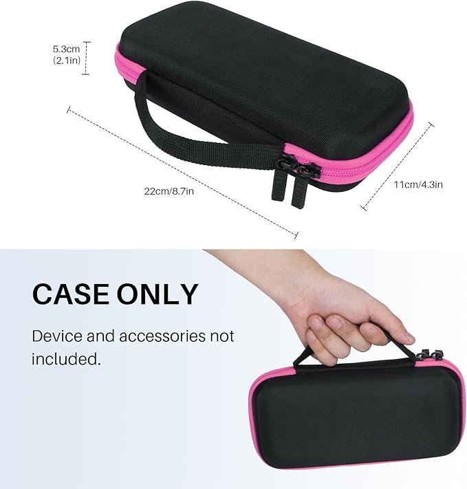 Hard Case Replacement for Texas Instruments TI-84 Plus CE/TI-84 Plus/TI-Nspire CX II CAS/TI-Nspire CX II/TI-83 Plus/TI-89 Titanium/TI-85 / TI-86 Color Graphing Calculator (Black+Rose Case)