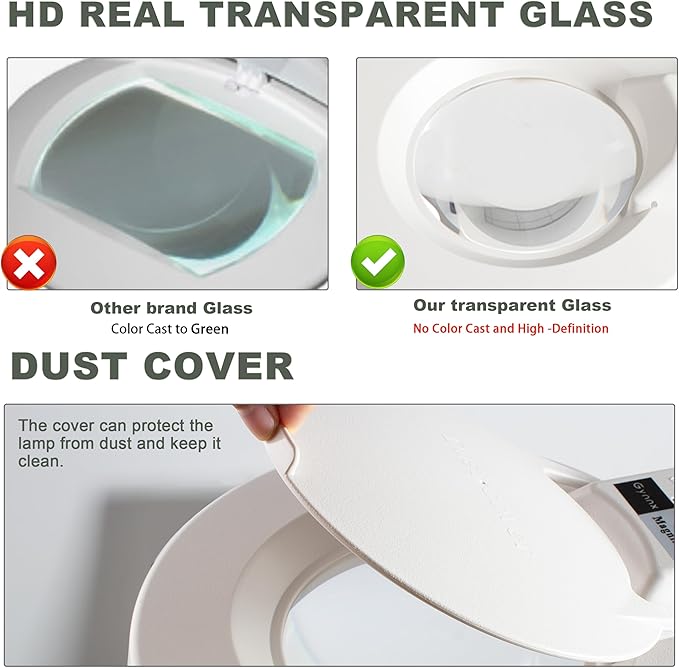 10X Magnifying Glass with Light and Stand, Lighted Magnifying Glasses for Close Work, Reading, Crafts, Jewelry, Sewing, Soldering, Desk Lamp with Adjustable Stainless Steel and Real Glass Magnifier