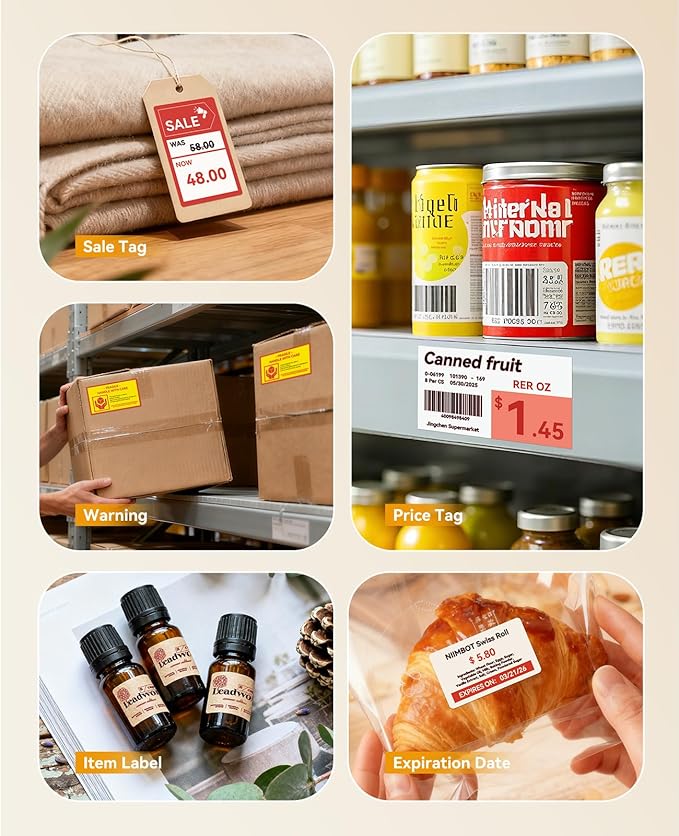 NIIMBOT B21 Pro Label Maker with Tapes, 300DPI HD Label Printer, Sticker Maker for Home Organization, Photo Print, Study Graphics, Scrapbook