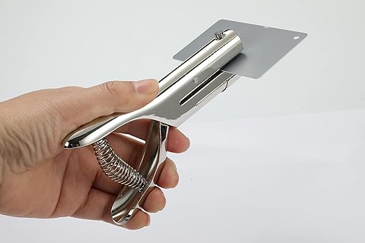 Heavy Duty 1/8 inch Single Hole Punch - Portable, Long, Small, for Paper, Cards, Plastic, Cardboard (1/8''-3MM HOLE)