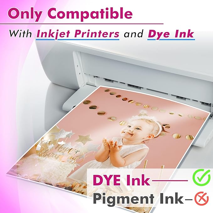 Koala Glossy Inkjet Photo Paper 4X6 Inches 48lb 100 Sheets Professional Glossy Photographic Paper Compatible with Inkjet Printer Use DYE INK 180GSM