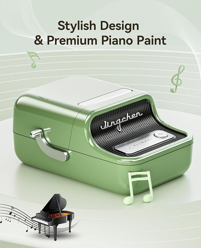 NIIMBOT B21 Label Maker Inkless Bluetooth Label Printer, 2 Inch Portable Thermal Sticker Machine for Small Business, Address, Logo, Clothing, Mailing, Candles, Jewelry, Sticker Printer for Gift, Green