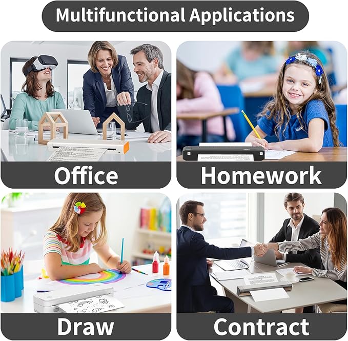 Continuous Thermal Printer Paper 8.5" x 11" US Letter Size - High-Efficiency Durable Printing for Home Work, Printing Contract, Compatible with Most Thermal Printers (100 Sheets/Continuous Folding)