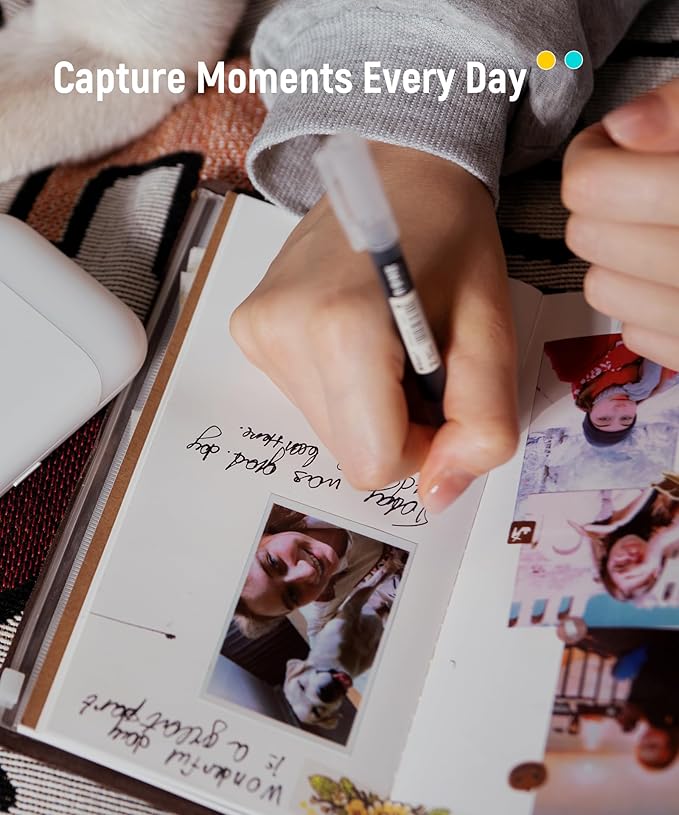 Liene Zink Photo Paper 2x3" 50 Sheets, Premium Photo Printer Paper w/Adhesive Back, Waterproof, Smudge Proof, Tear Proof, Instant Photo Paper