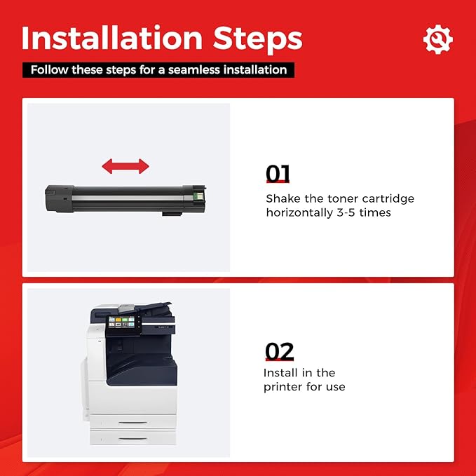 VersaLink C7120 C7125 C7130 High Capacity Toner Cartridge 4-Pack 006R01824 006R01825 006R01826 006R01827 Replacement Compatible for Xerox VersaLink C7120 C7125 C7130 Printer Black Cyan Magenta Yellow