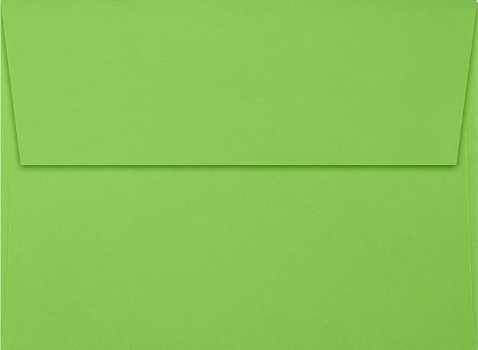 LUXPaper A7 Invitation Envelopes | Peel & Press | 5 1/4" x 7 1/4" | Limelight Green | 80lb. Text | 250 Qty
