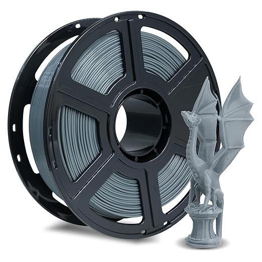 FLASHFORGE Rapid PLA Filament 1.75mm Iron Grey, 500mm/s High Speed Printing, 3D Printer Filament 1kg Spool, Dimensional Accuracy +/- 0.02mm, Enjoy Exceptional Print Quality