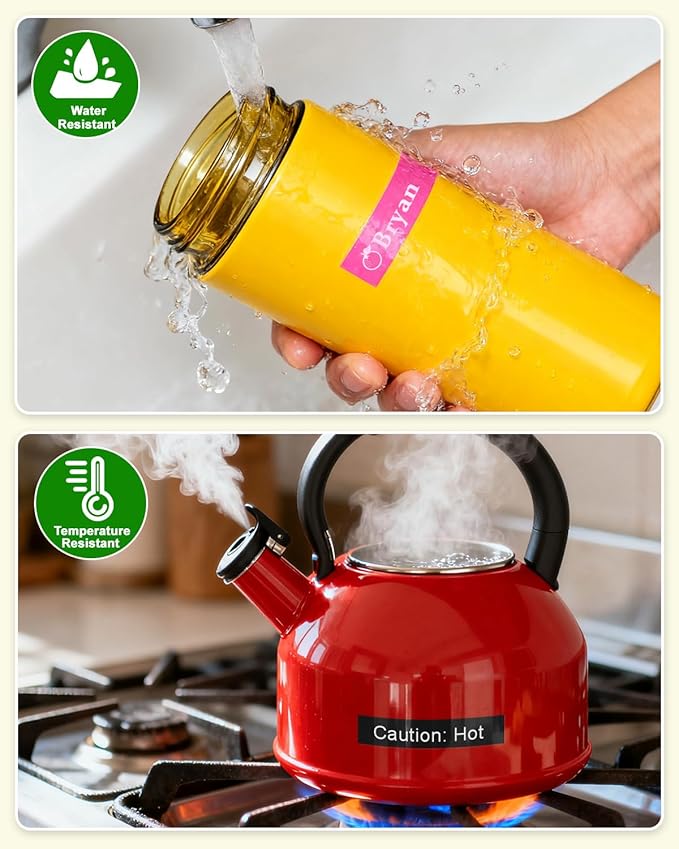 RAEMALL Compatible with Brother Label Tape TZe335 TZe435 TZe535 TZeMQG35 TZeMQP35 TZe TZ Tape, 12mm 0.47 Inch Laminated White on Color Compatible with Brother P Touch Label Maker PT-D210 H110