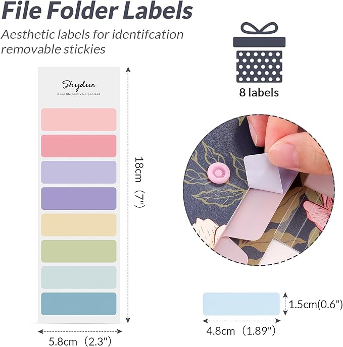 SKYDUE Expanding File Folder with 5 Pockets, Accordion File Organizer,Portable Receipt Paper Documents Organizer,Letter Size Filing Folder School Office Supplies,Navy Blue