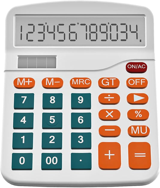 Helect Calculator, Standard Function Calculator (White)