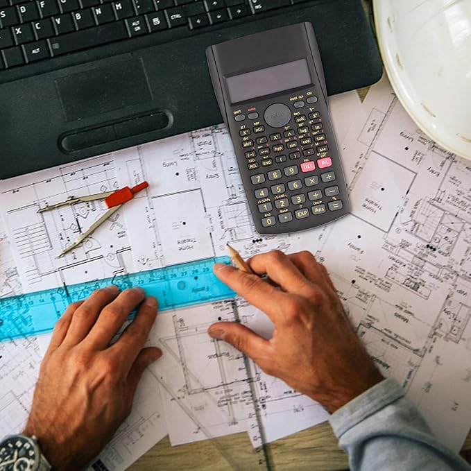 2-Line Engineering Scientific Calculator Function Calculator for School and Business (HY-82MS)