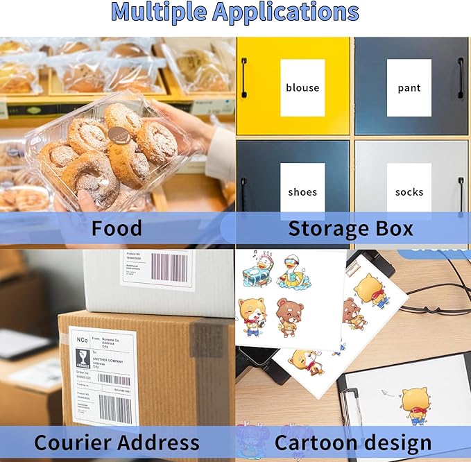 Half Sheet Shipping Labels 8.5x5.5 Inches, FungLam Half Page Labels, 8.5”x11” Self Adhesive Shipping Labels for Laser&Inkjet Printers, White Mailing Address Labels, 2 Labels Per Sheet, 50 Labels.