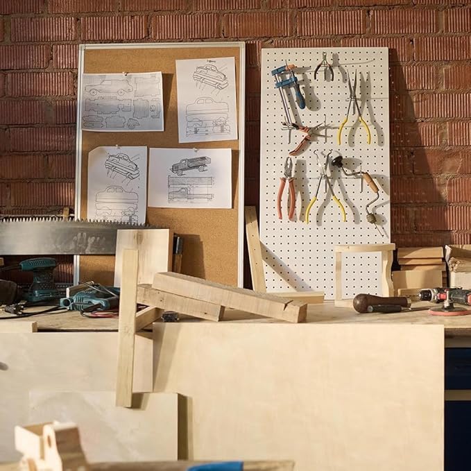 Bulletin Board Corkboard Cork Board Wall Notice Board 36 x 24 Inches Inches Photo Board Picture Board Pin Board Aluminium Frame Tabla de corcho