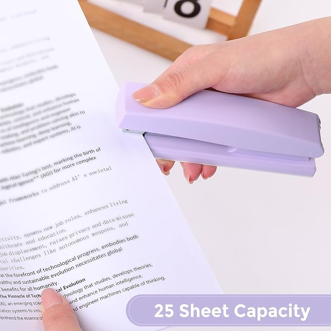 Desktop Stapler with 1000 Staples, Office Stapler, 25 Sheet Capacity