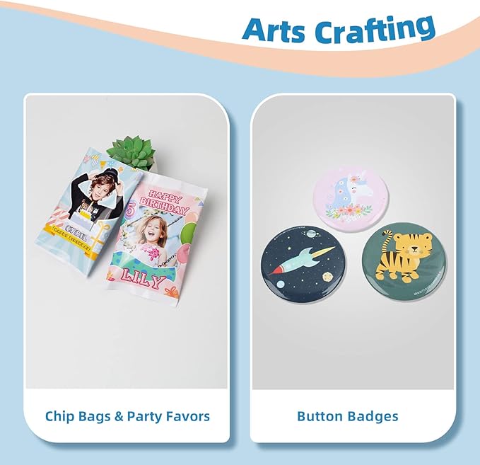 Uinkit 210 Sheets Single Side Thin Paper Glossy Photo Print Inkjet 8.5x11 Letter Size 30lb DIY Chip Bag Party Favors Brochure Flyer Picture Photos Printer 115gsm