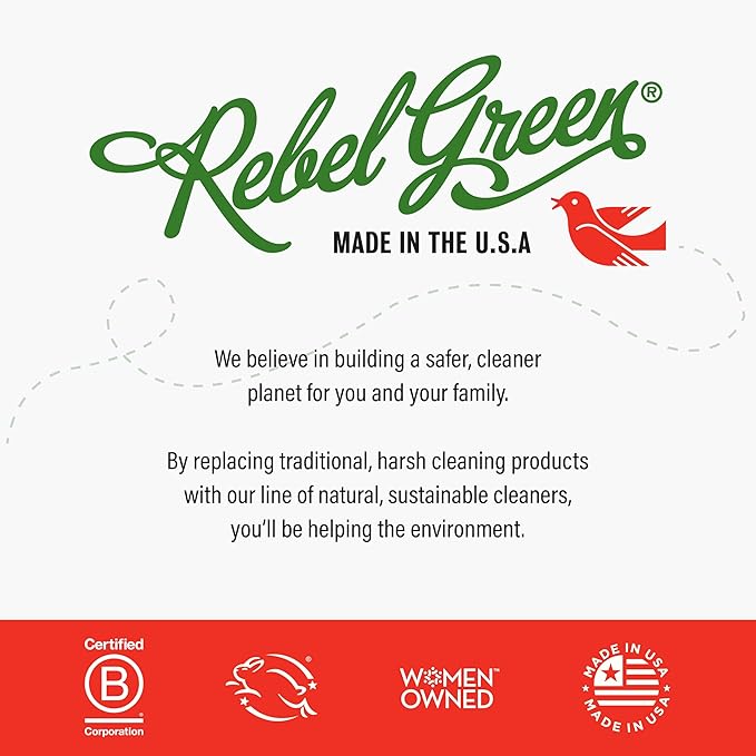 Rebel Green Organic Laundry Detergent - Natural Laundry Soap - Liquid Laundry Detergent with Dispenser Cup - Gentle Laundry Detergent - Fresh Unscented Soap - (68 Load Bottles, 2 Pack)