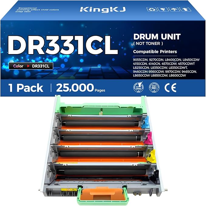 DR331CL Drum Unit Compatible Replacement for Brother DR-331CL Imaging Drum MFC-L8850CDW HL-L8350CDW MFC-L8600CDW HL-4150CDN MFC-9970CDW DCP-L8400 9050 9055 L8450 HL-L8250 L8650 L8850 4570CDW Printer