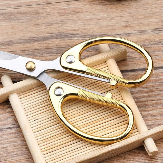 6.3-inch All Stainless Steel Office Scissors,Ultra Sharp Blade Shears,Sturdy Sharp Scissor for Office Home School Sewing Fabric Craft Supplies Multipurpose Scissors