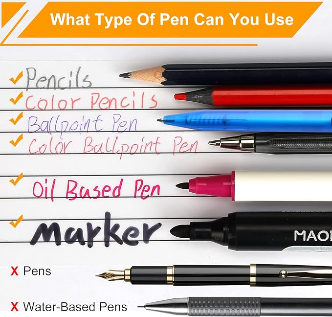 Large Lined Transparent Sticky Notes, 4 Pads 3x5 inch Clear See Through Translucent Self-Adhesive Post Memo Reminder Tabs with Line for Office Woman College School Students Classroom Supplies White