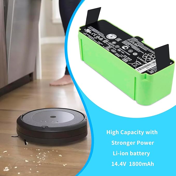 3300Mah Battery for iRobot Roomba 600 700 800 900 Series 960 801 805 850 860 877 890 891 895 780 775 760 695 680 675 640 Lithium ion Battery Replacement Series 4376392 4INR 19/65 14.14V