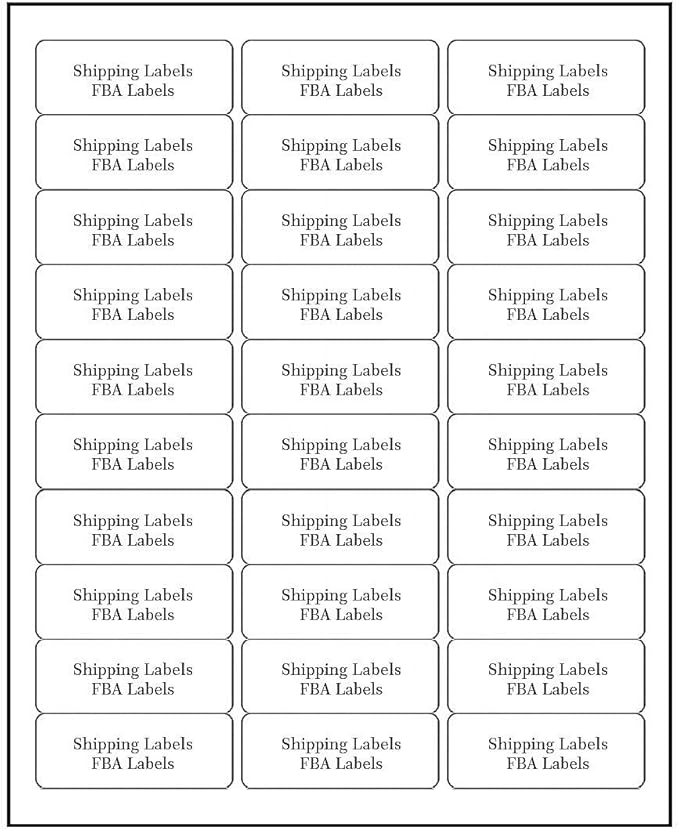Address Labels for Inkjet Printers 1" x 2-5/8", Pack of 6000 Labels
