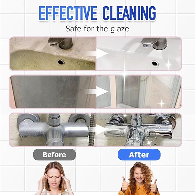 Bathroom Descaler Foam Cleaner, 2025 New Bathroom Descaler, Stubborn Stains Cleaner, All Purpose Bathroom Cleaner Spray for Home Kitchen, 4Floz/120ml (1)