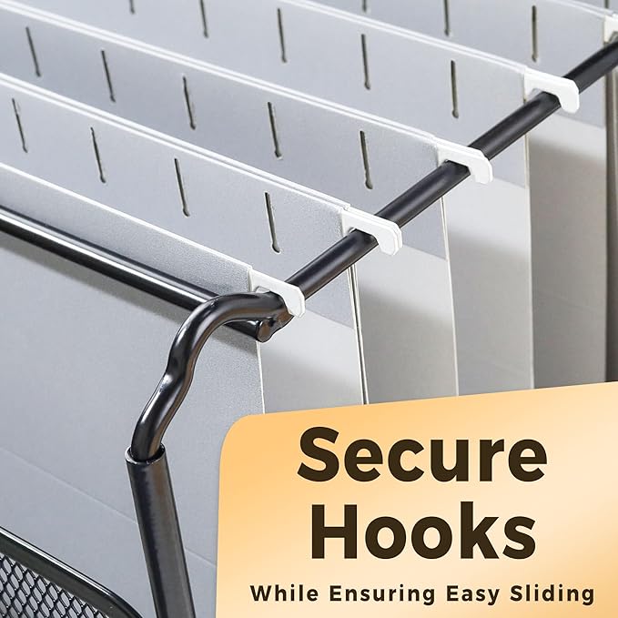 SUNEE Hanging File Folders Legal Size, Gray File Folders 25 Pack 1/5-Cut Tabs, Stay Organized for Your Home and Office Bulk File and Documents