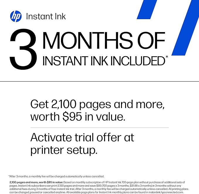 HP OfficeJet Pro 9135e Wireless All-in-One Color Inkjet Printer, Print, scan, copy, fax, ADF, Duplex printing best-for-office, 3 month Instant Ink trial included, AI-enabled (404M0A)