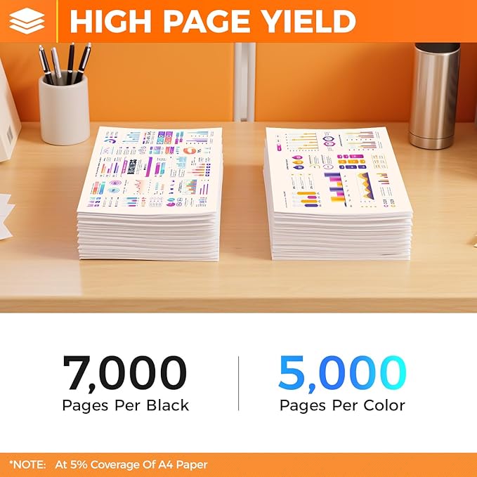 TK-592 TK592 Toner Cartridge Set 4-Pack Replacement Compatible with Kyocera ECOSYS P6026cdn M6026cdn M6026cidn M6526cdn M6526cidn FS-C2026MFP C2026 C2126MFP C2126MFP+ C2526MFP C2626MFP C5250DN Printer