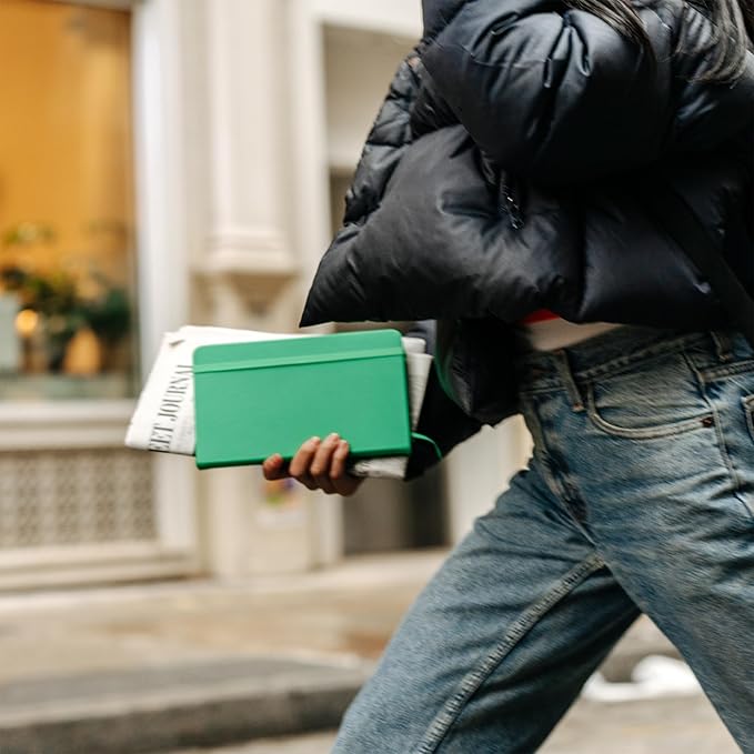 Papier Everyday Notebook - Green, 5” x 8.25” | Lined Journal Book with Expandable Back Pocket | For Note Taking, Journalling, List Making, School, University Essentials or the Office | FSC Paper