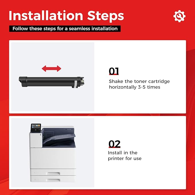 VersaLink B7025 B7030 B7035 Black High Capacity Toner Cartridge 1-Pack Replacement for Xerox 106R03393 106R03394 Toner Compatible with Xerox VersaLink B7025 B7030 B7035 Laser Printer Ink All-in-One