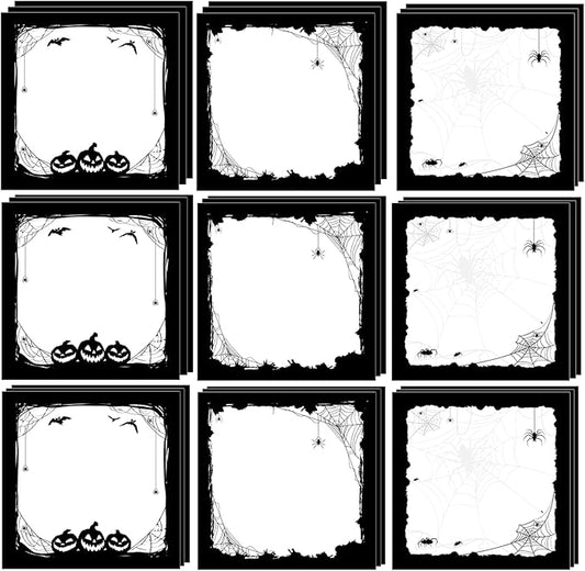 18 Pieces Halloween Sticky Note Halloween Note Pads 900 Pieces of Self Adhesive Removable Memo Pads, 50 Sheets Each for Halloween School Office Home Students Teacher Presents