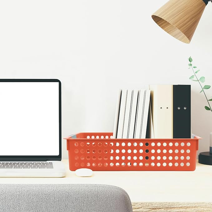 4A Paper Tray Organizer,4 Pack Paper Tray Durable Desk Storage Bins,Stackable School Supply Holder, Student Paper, Office Organizer & Teacher's Document Sorter (13.58"L x 10.23"W x 3.34"H) (Mixed 2)