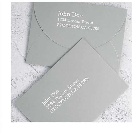 AZAZA 5x7 Invitation Envelopes 50 Pack Envelopes for 5x7 Cards Gray A7 Envelopes for Wedding Invitation,Blank Cards,Greeting Cards,Thank You Cards