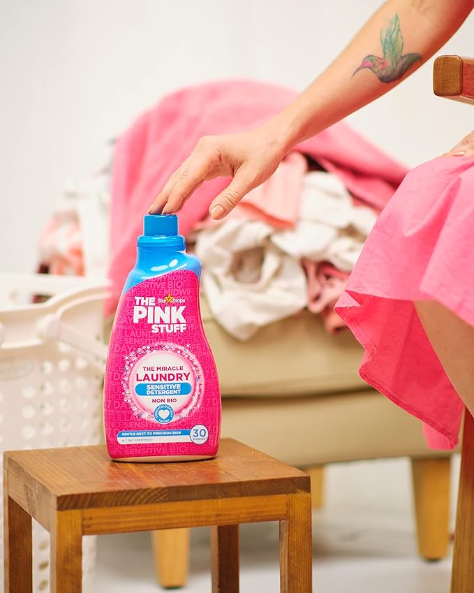 Stardrops - The Pink Stuff - The Miracle Laundry Sensitive Non Bio Liquid - 32oz Pack of 2