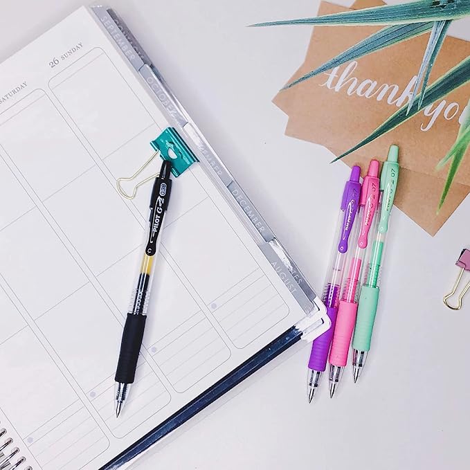 Pilot, G2 Premium Gel Roller Pens, Ultra Fine Point Gel Pens 0.38 mm, Pack of 4, Black