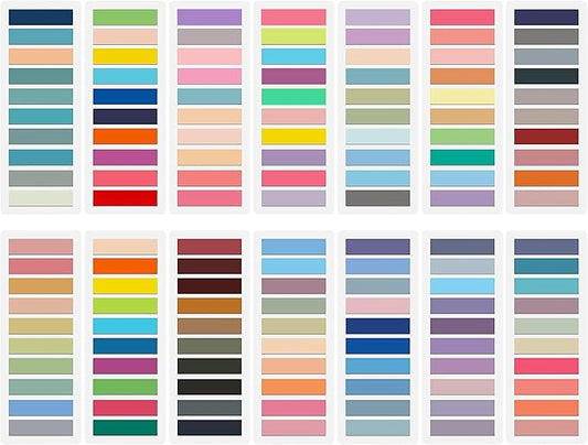 2800Pcs Sticky Tabs Book Tabs, Translucent Sticky Notes, Repositionable Book Markers, Morandi Book Flags Strip, Writable Book Annotation Supplies, Page Tabs, File Index Tabs (2800)