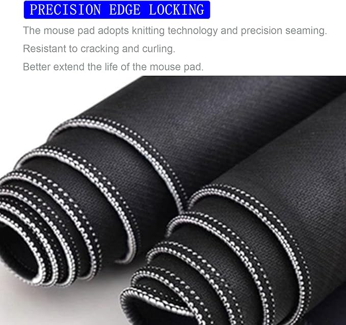 Mouse Samurai Mouse Pad Japanese Desk Mat,Large Gaming Mouse Pad,Desk Mat for Keyboard and Mouse,Computer Pad,Big Mousepad with Stitched Edge Non-Slip Rubber Base for Office School Home