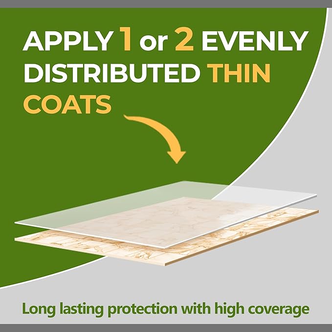 CoverTec GlazeGuard Gloss Floor, Wall Sealer for Ceramic, Porcelain, Stone Tile Surfaces Pro Grade (2 Part Kit A+B = 1 Qrt)