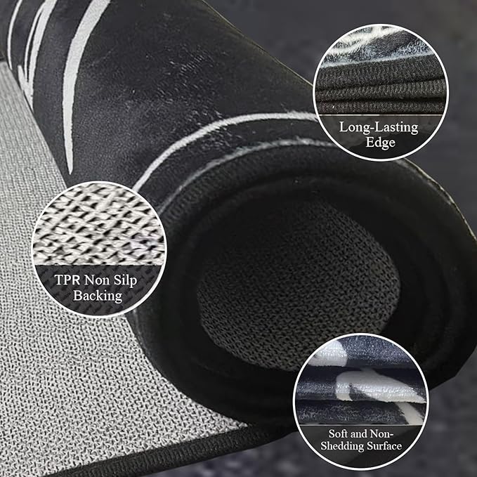 Laundry Room Rug Runner 20"X47" Non Slip Farmhouse Mats Organization and Washable Floor Long Rugs for Laundry Room Accessories Mudroom Kitchen Bathroom Area Rugs Decor