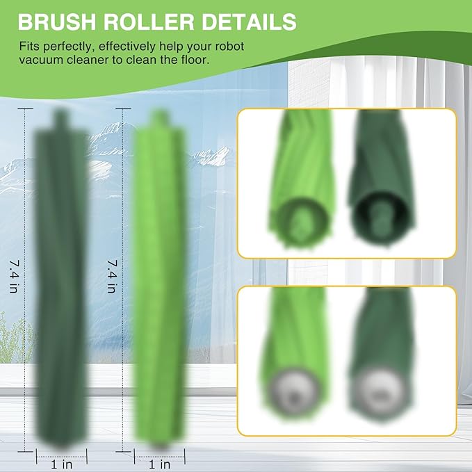 2 Set Replacement Roller Brushes for iRobot Roomba E & I & J Series e5 e6 e7 i1 i1+ i2 i3 i3+ i4 i4+ i6 i6+i7 i7+ i8 i8+ j6+ j7 j7+,Combo i5 i5+j5 j5+ Vacuum Cleaner