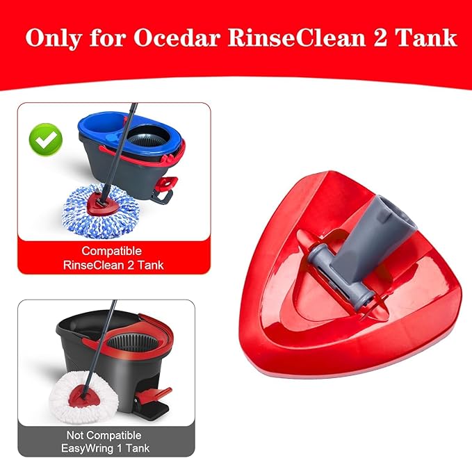 Spin Mop Base Compatible with O-Cedar RinseClean 2 Tank,Spin Mop Replacement Head Cover for Ocedar Mop Attachment Parts, Easy to Replace