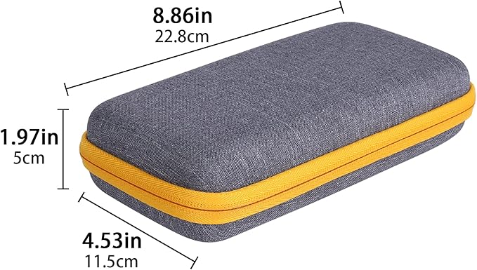 co2CREA Carrying Case for Texas Instruments TI-84 Plus CE Python Enhanced/TI-84/TI-Nspire CX II CAS/TI-Nspire CX II/TI-83 Plus/TI-89 Titanium/TI-85/TI-86 Color Graphing Calculator, Gray+Orange Case