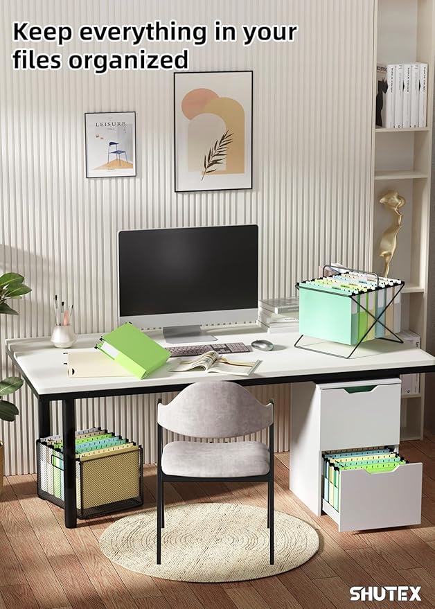 Extra Capacity Plastic Hanging File Folders,12 Pack Reinforced Hang Folder,Heavy Duty 2 Inch Expansion,Filing Cabinet Folders Letter Size for Bulk Files/Medical Charts (Morandi Colors)