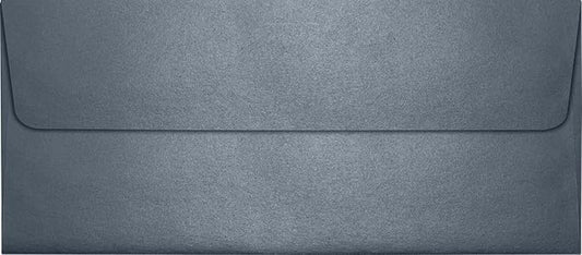 LUXPaper #10 Business Envelopes | Peel & Press | 4 1/8" x 9 1/2" | Anthracite Metallic | 80lb. Text | 50 Qty