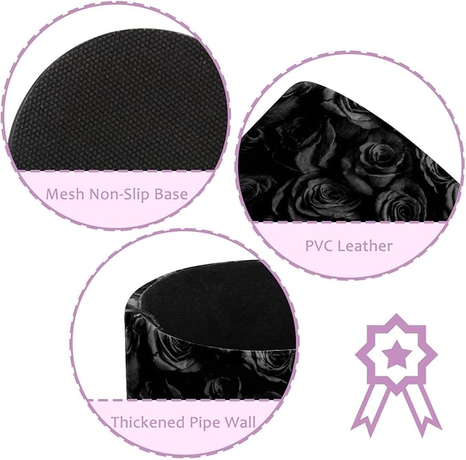 Pen Holder for Desk, Black Roses Pencil Holder, Cup Holder for Desk Office, Pen Organizer