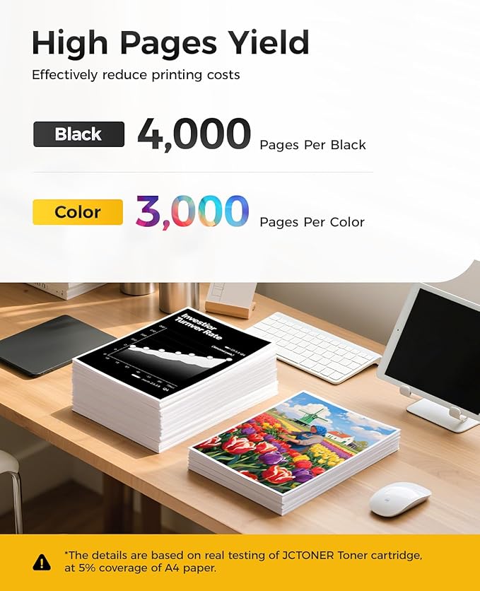 TK-5242 TK5242 Toner Cartridge Set 4-Pack High Yield Compatible for Kyocera ECOSYS M5526cdn M5526cdw M5026cdn M5026cdw Printer Replacement for Kyocera 1T02R70US0 1T02R7CUS0 1T02R7BUS0 1T02R7AUS0 Black