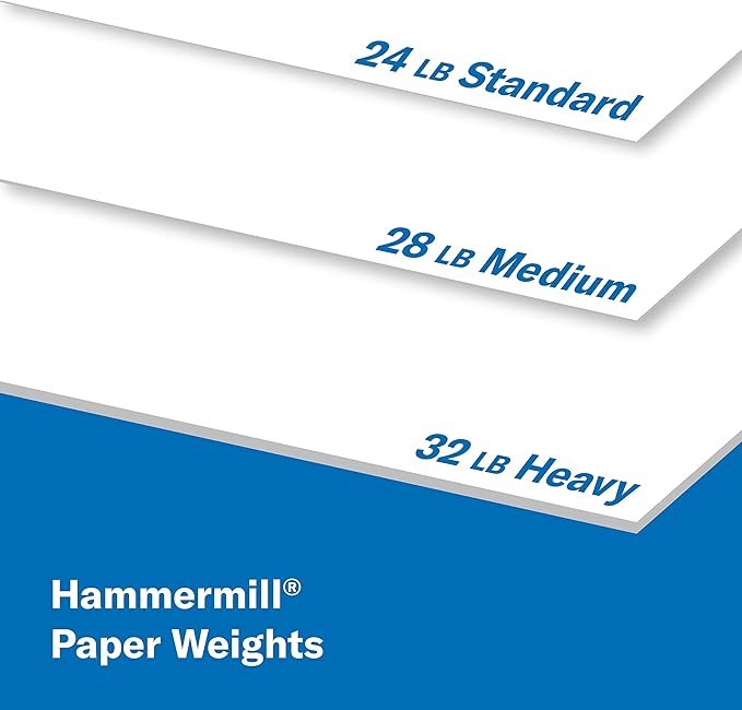 Hammermill Printer Paper, Premium Color 28 lb Copy Paper, 8.5 x 11-2 Ream (1,000 Sheets) - 100 Bright, Made in the USA
