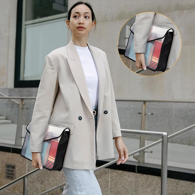 Epakh B4 Plastic Expanding File Folders Wallet for School Classroom Envelope File Folder Document Organizer Colorful Receipt Organizer with Snap Closure for Office (Bright Color,36 Pack)