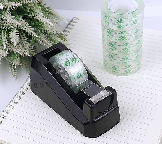 BOMEI PACK 54Rolls Bulk Crystal Clear Transparent Tape Refills, for Tape Dispenser, Home, School and Office, 3/4Inch x 1000 inch